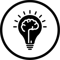 Lightbulb and Brain Icon